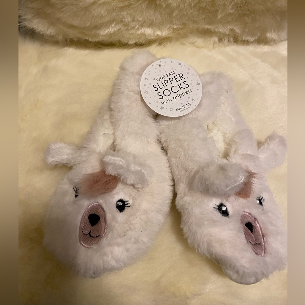 Animal Slipper Socks Size Medium